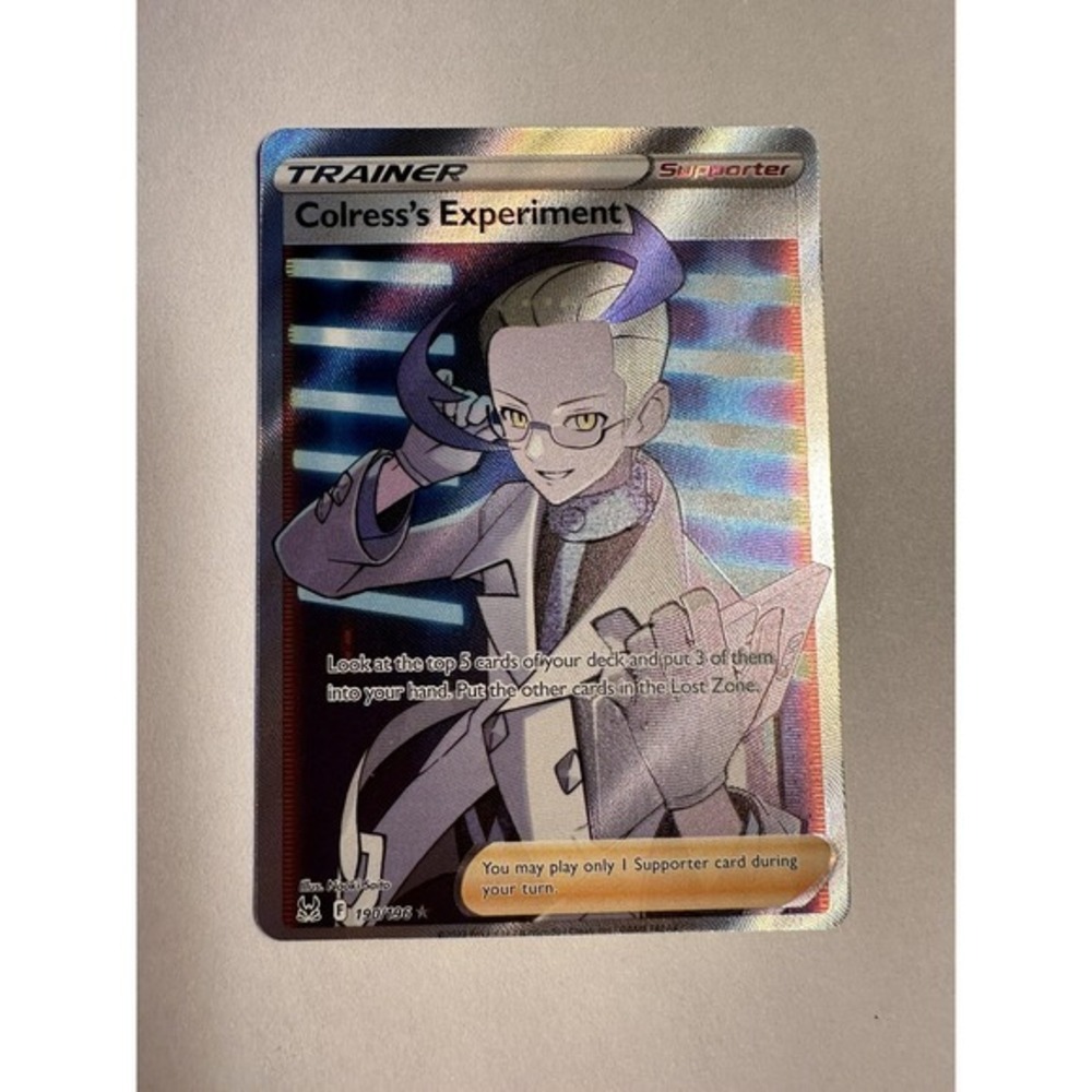 Pokémon‎ TCG Colress's Experiment - Lost Origin 190/196 NM MISCUT ERROR 96A